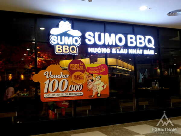 Bảng hiệu nhà hàng Sumi BBQ
